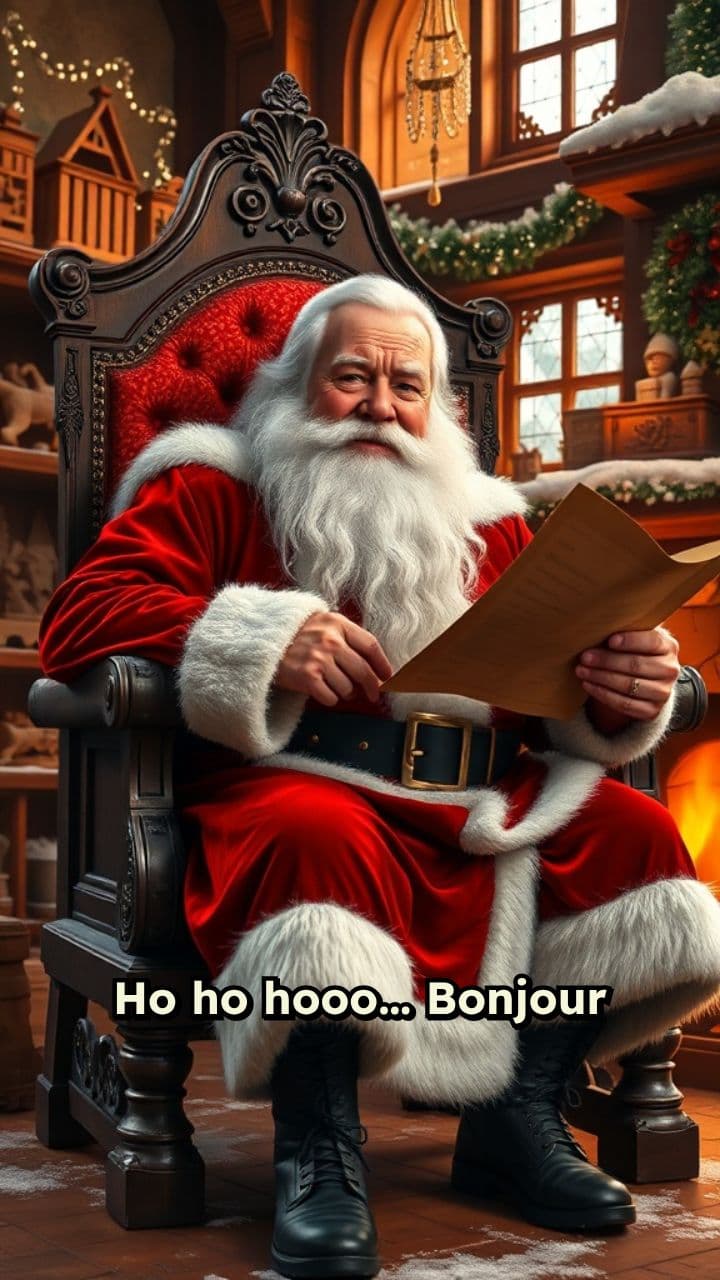 Un message du Père Noël pour James