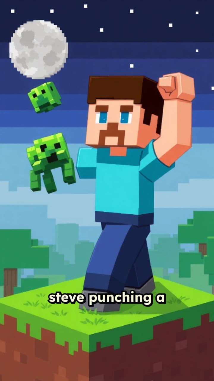 Steve's Epic Monster Punching bro what did i da