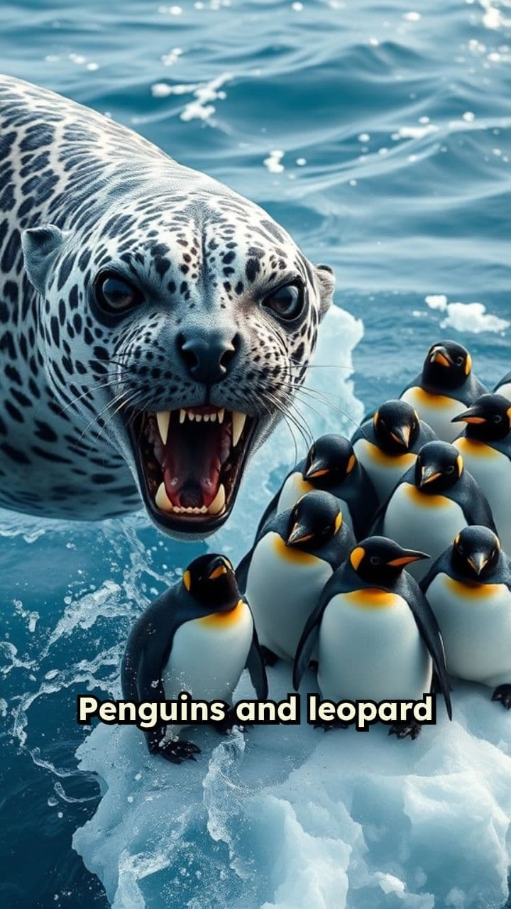 Penguins vs. Leopard Seals: A Survival Battle