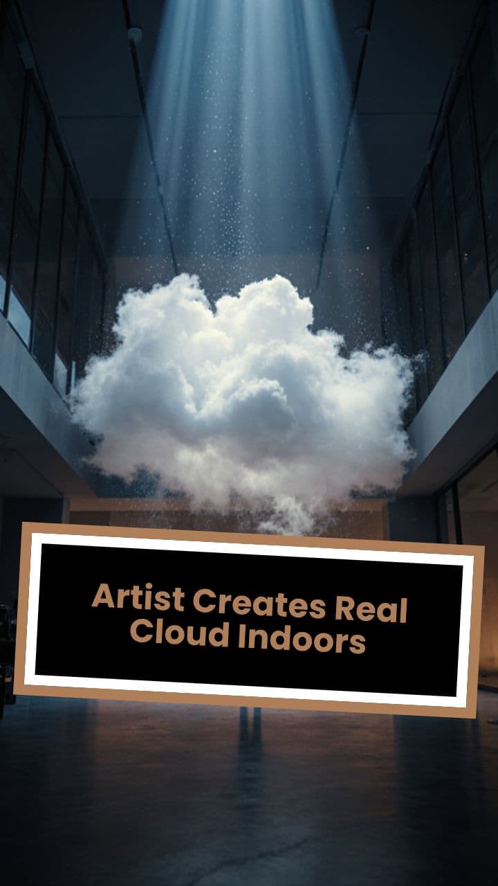 Artist Creates Real Cloud Indoors