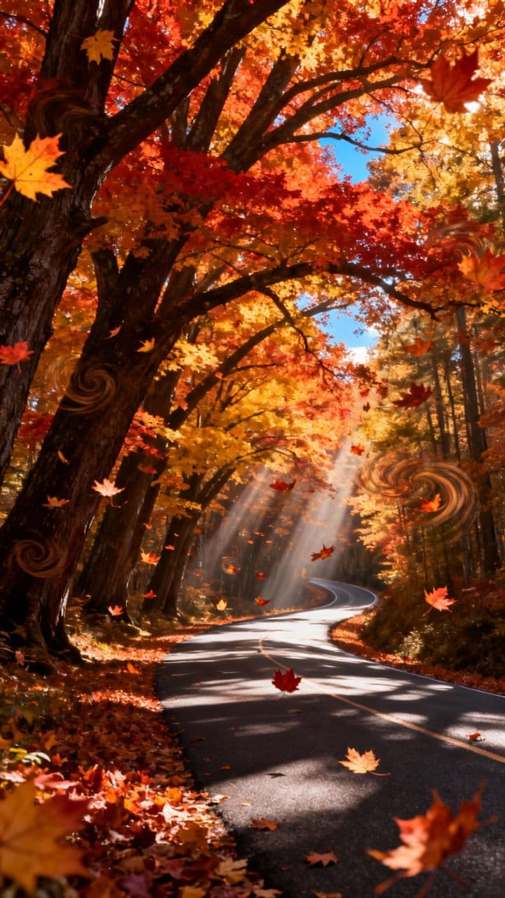 Autumn Maple Road