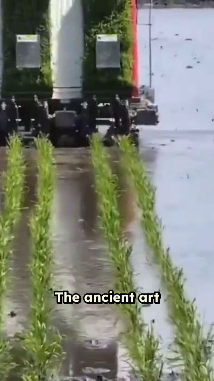 Moderne Technik im Reisanbau