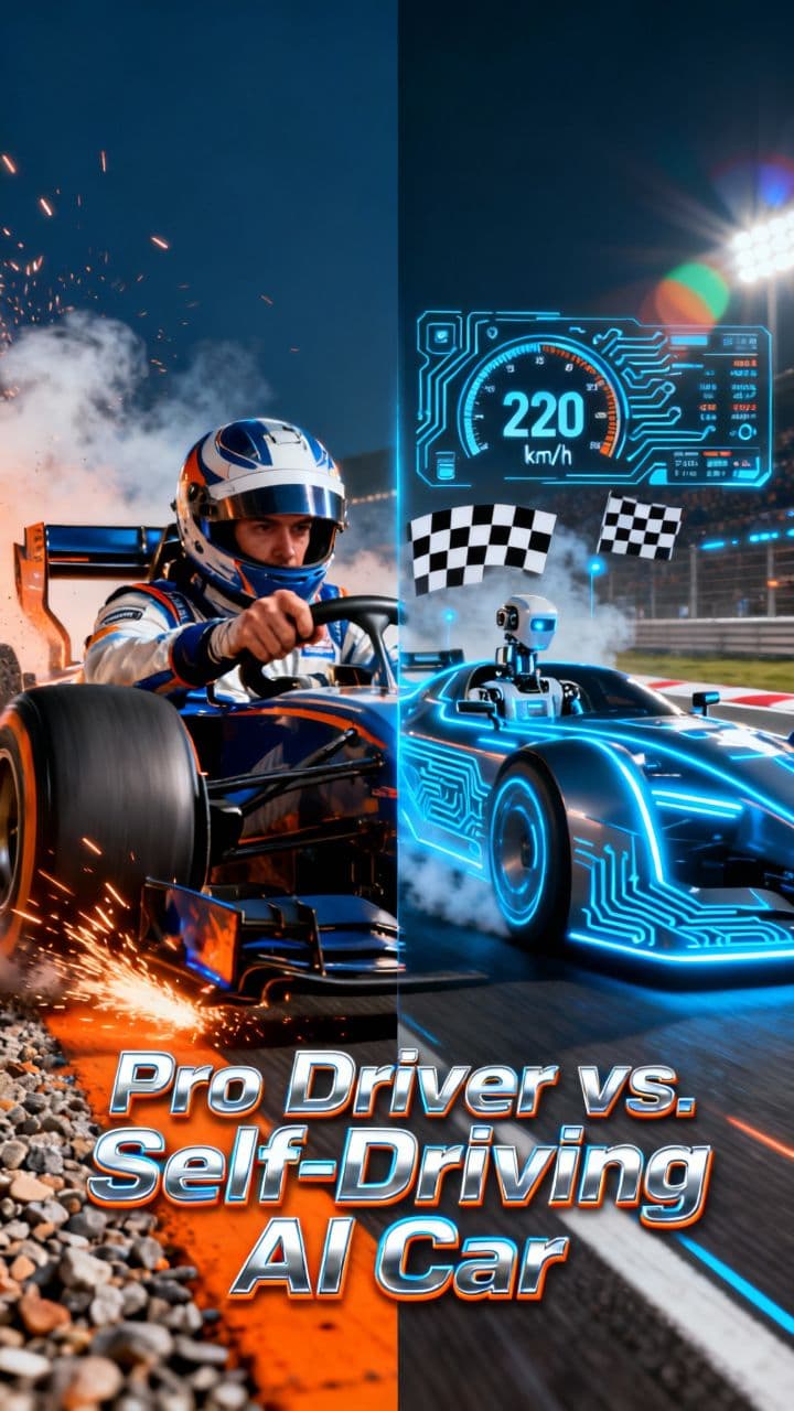 Pro Driver vs. Self-Driving AI Car