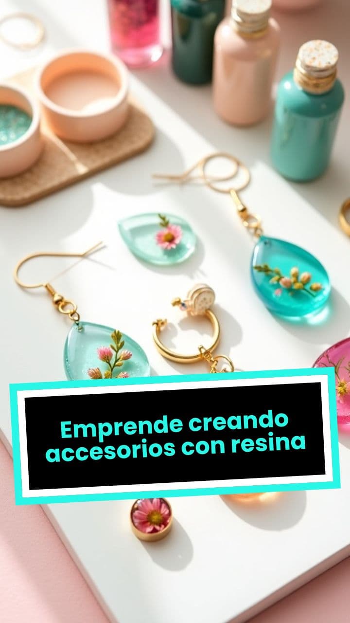 Emprende creando accesorios con resina