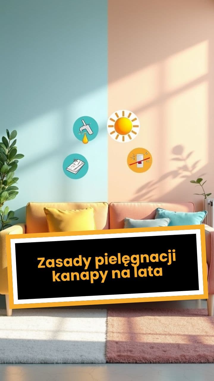 Zasady pielęgnacji kanapy na lata