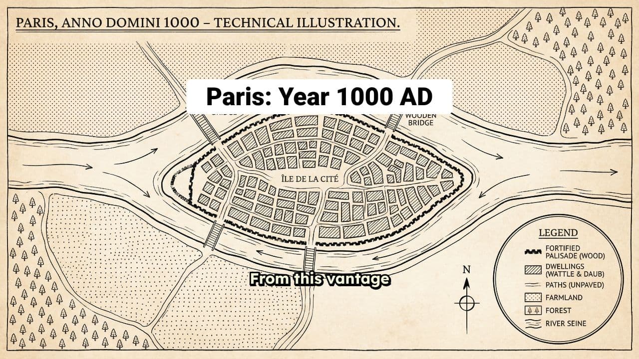 Paris Through the Ages: An Aerial View