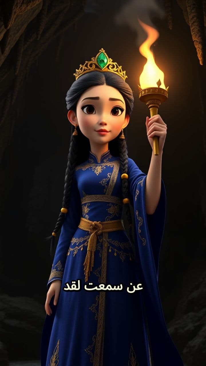 كنز المغارة والجني الأحمر