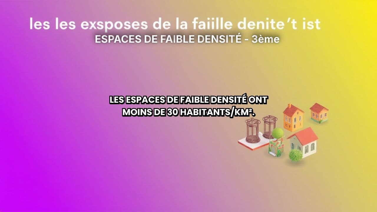 ESPACES DE FAIBLE DENSITÉ - 3ème 