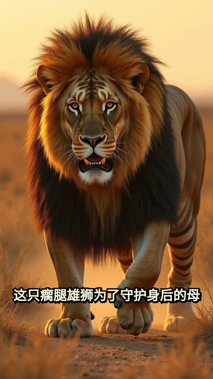 勇敢的瘸腿雄狮