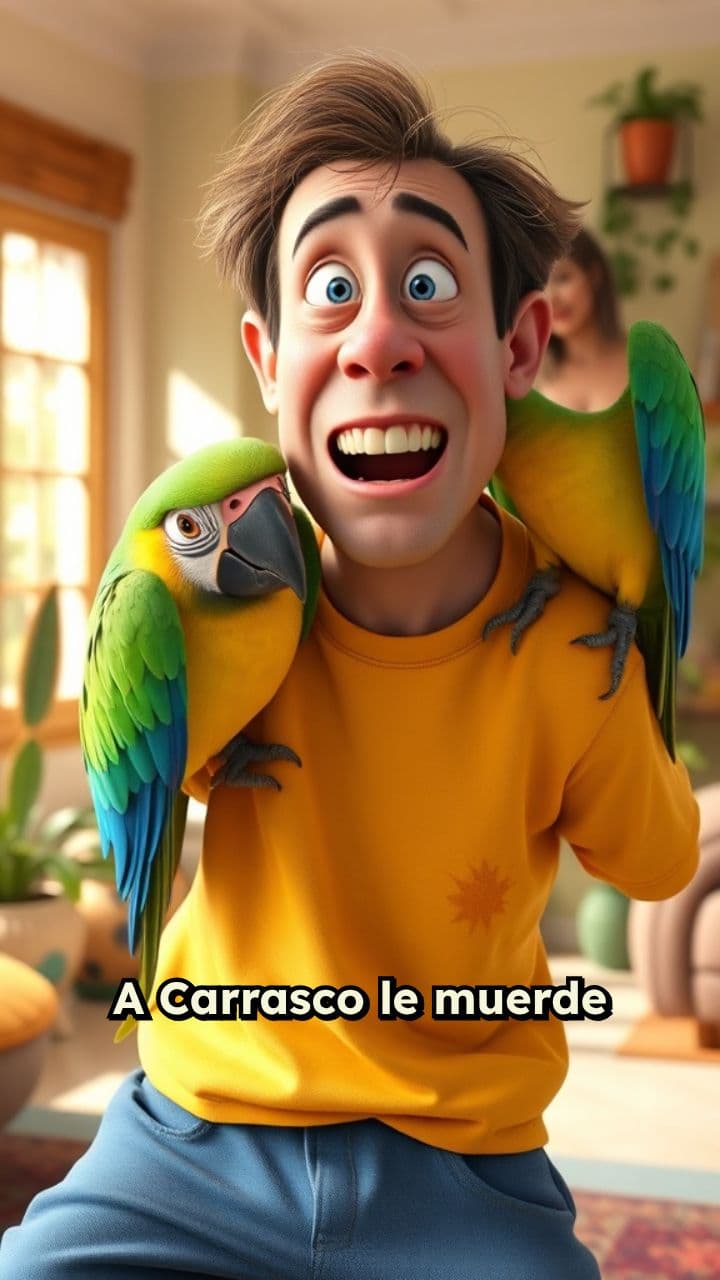 Cascas Carrascas y el loro mordedor