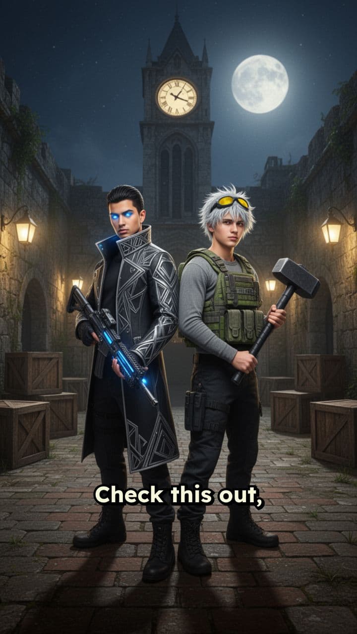 Free Fire Clock Tower Night Clutch