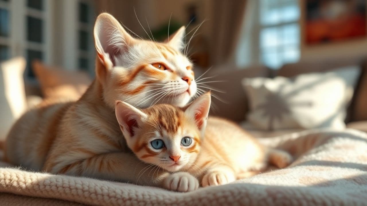 Kisah Ibu Kucing dan Anak Kitten yang Menggemaskan