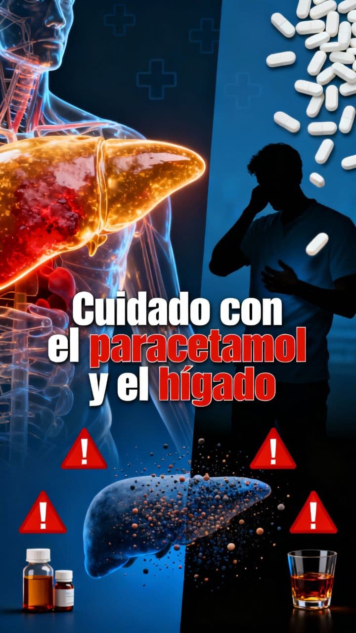 Cuidado con el paracetamol y el hígado