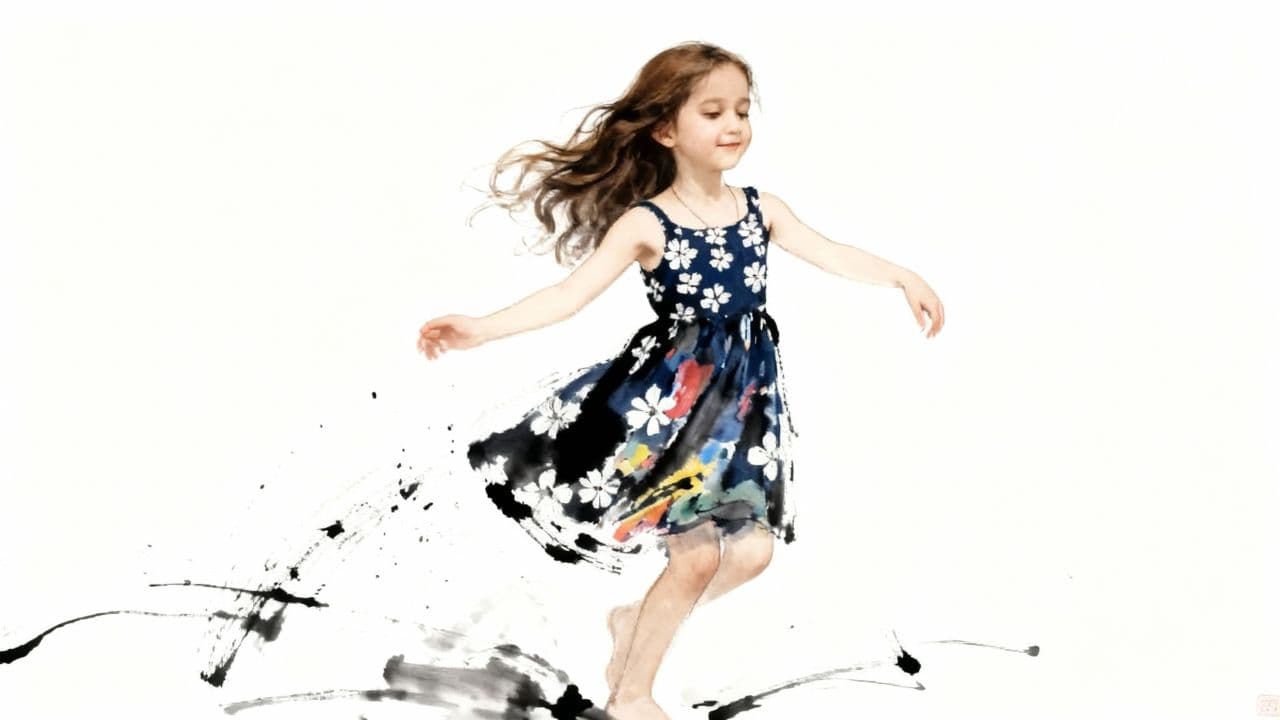 איילה צוחקת ורוקדת בשמחה