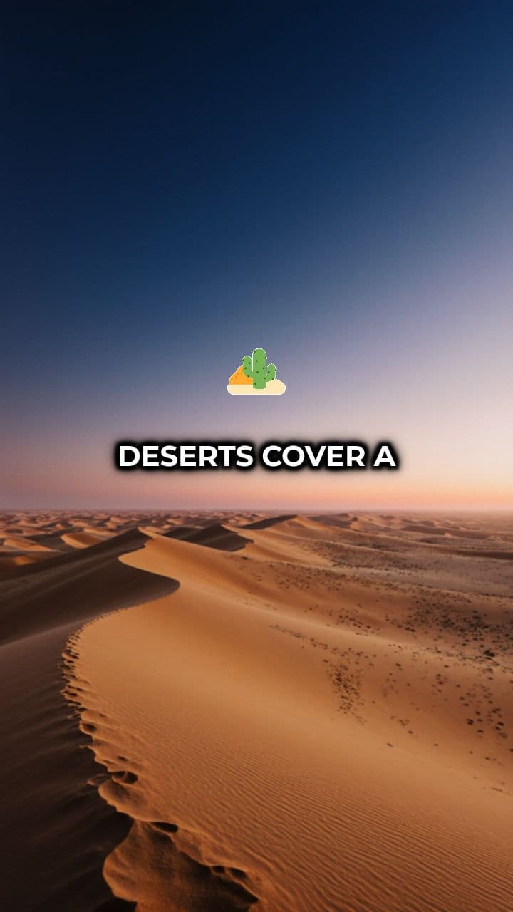 The Growing Deserts