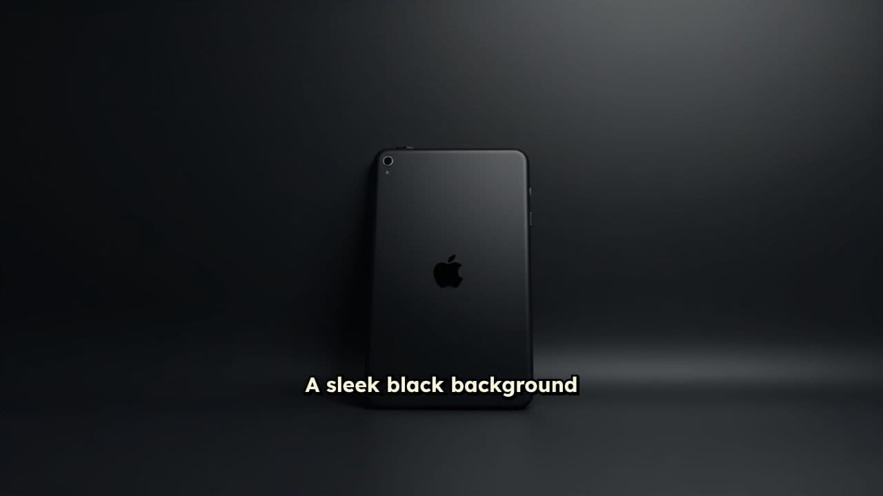 Futuristic iPad Silhouette Showcase