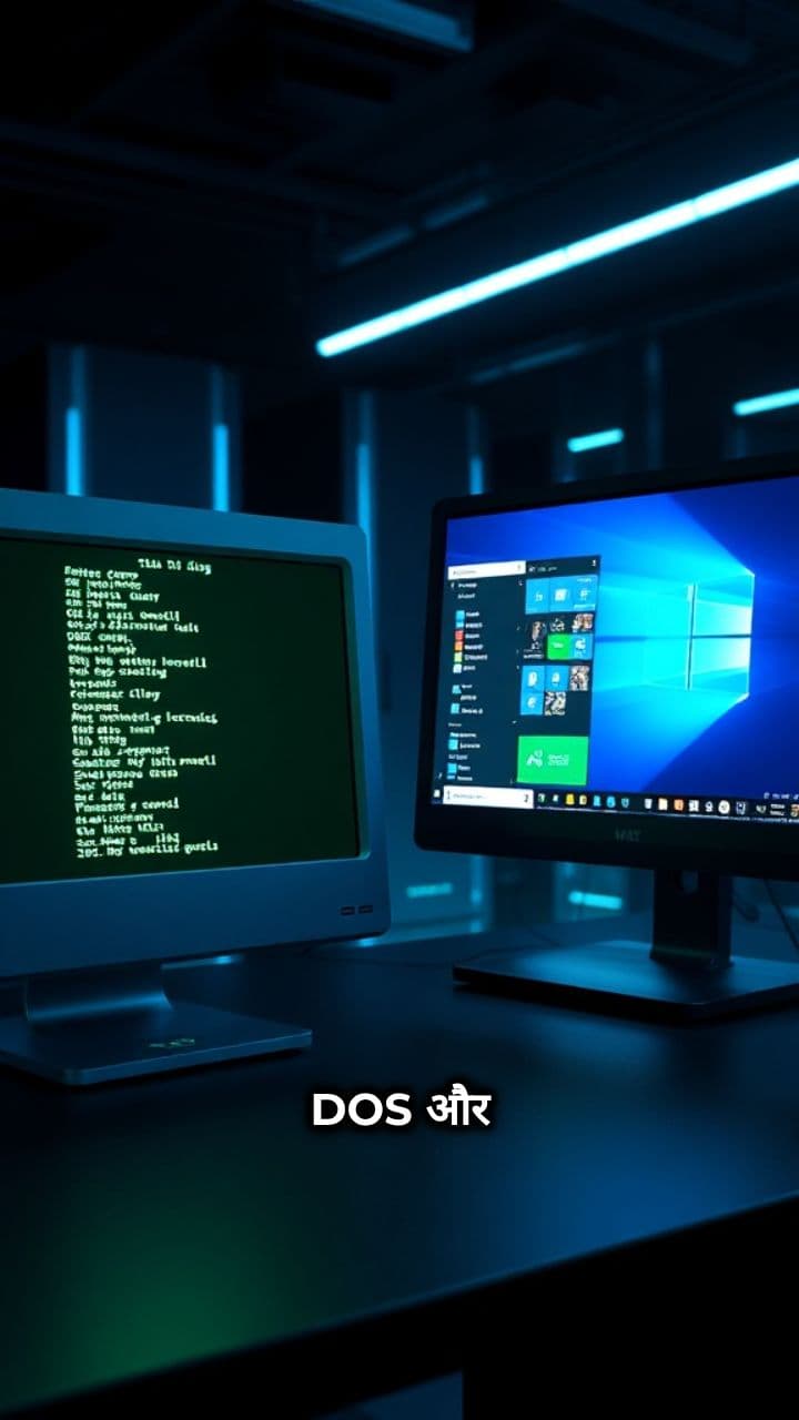 DOS और Windows के बीच अंतर