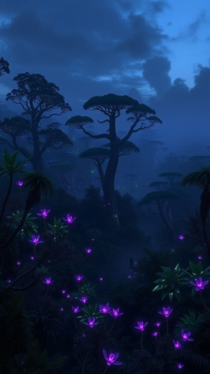 Anya and Spark’s Bioluminescent Journey