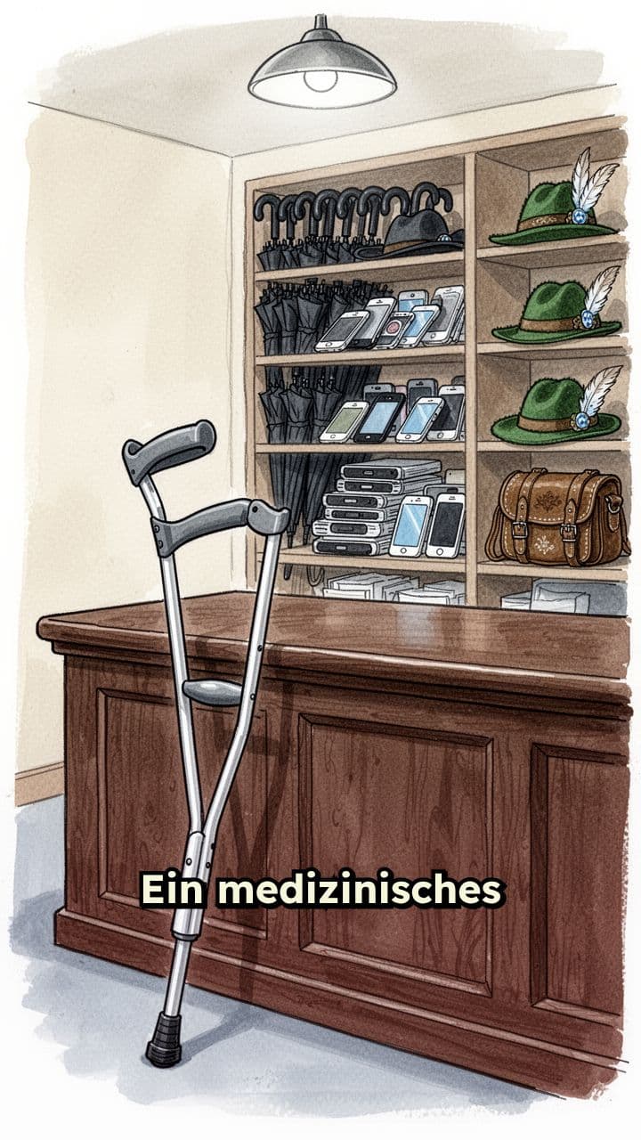 Krücke im Wiesn-Fundbüro