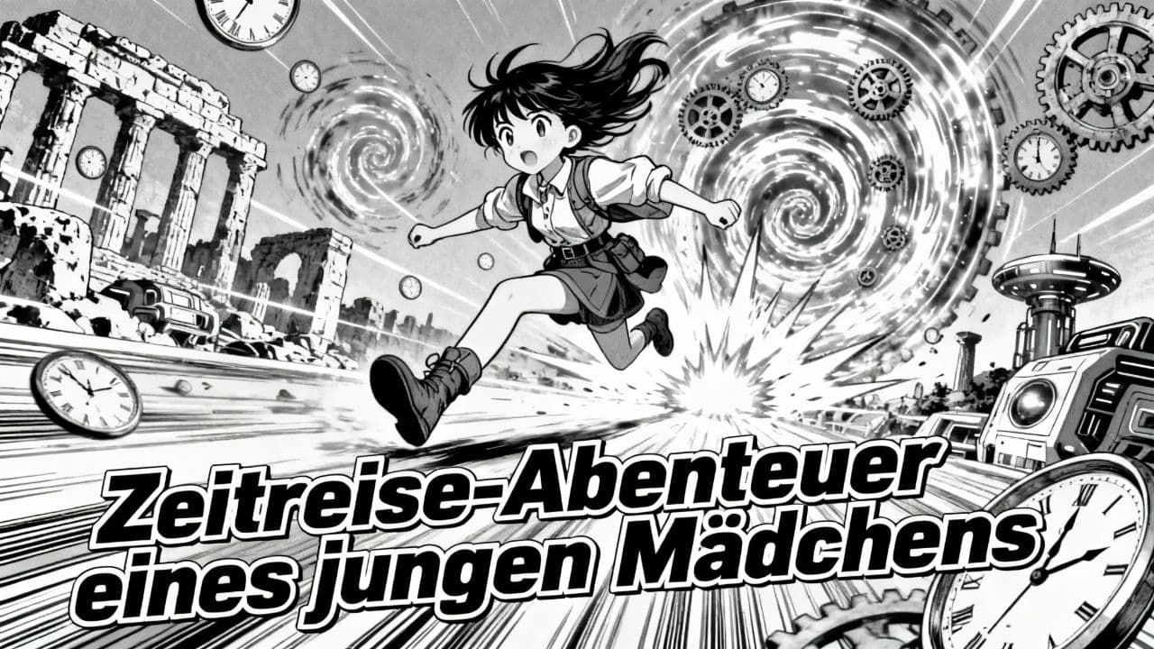Zeitreise-Abenteuer eines jungen Mädchens