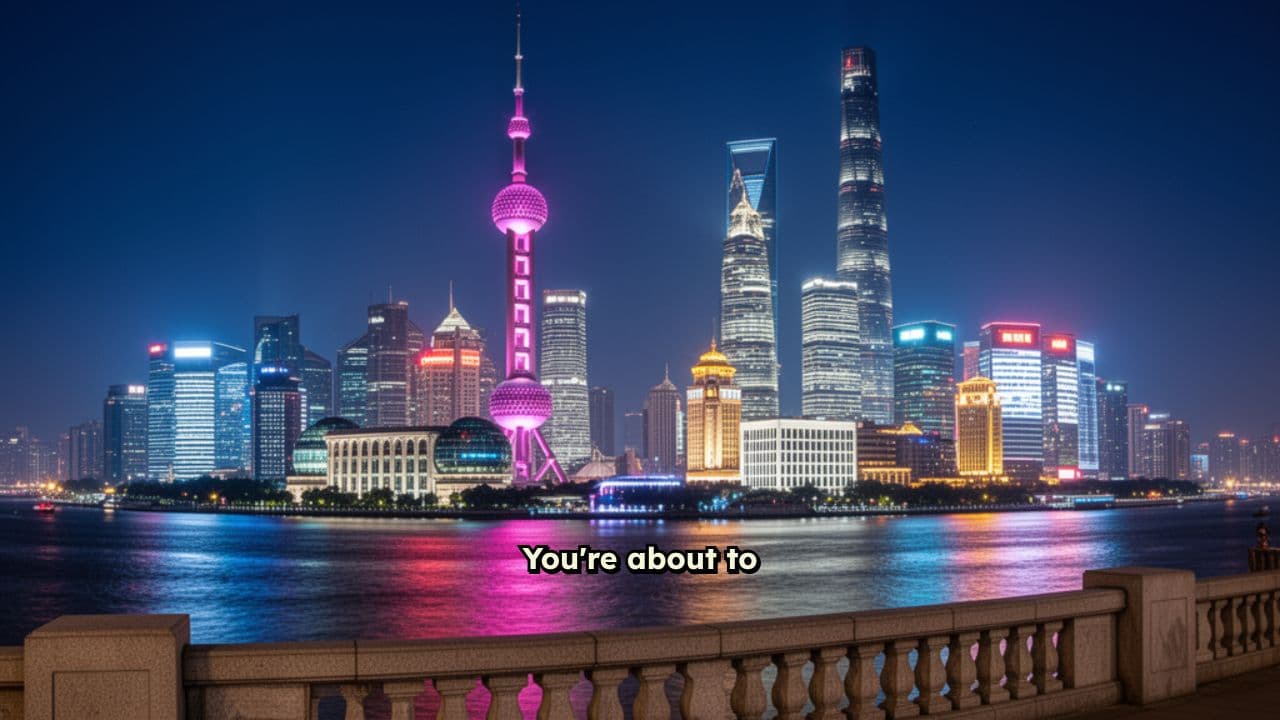 Shanghai Unveiled from Above at Night