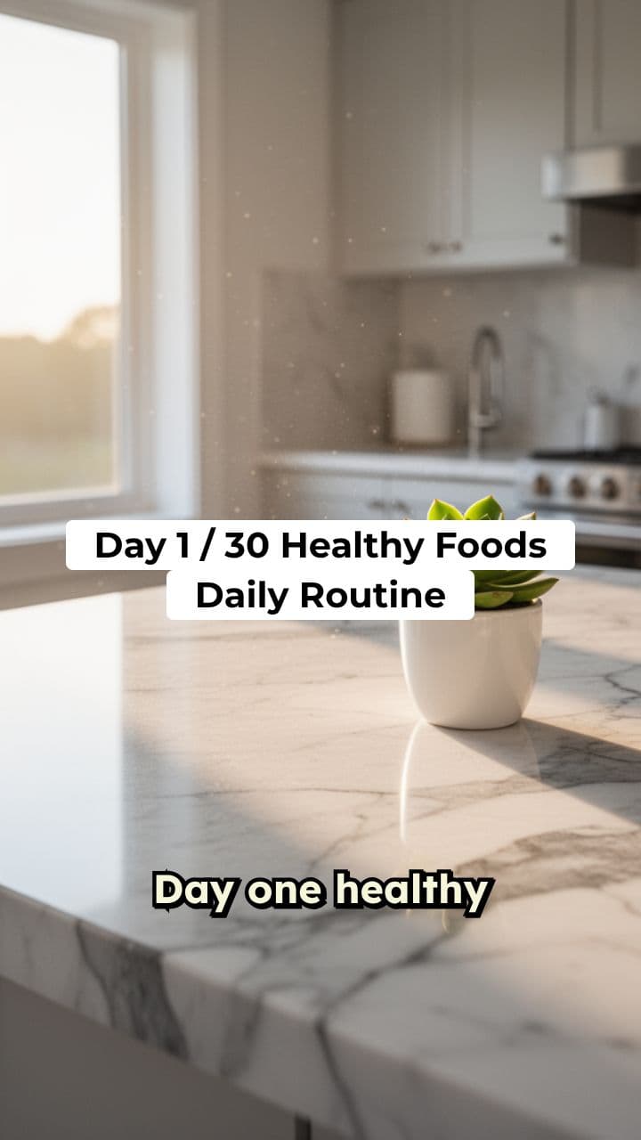 Day 1 Healthy Foods Routine