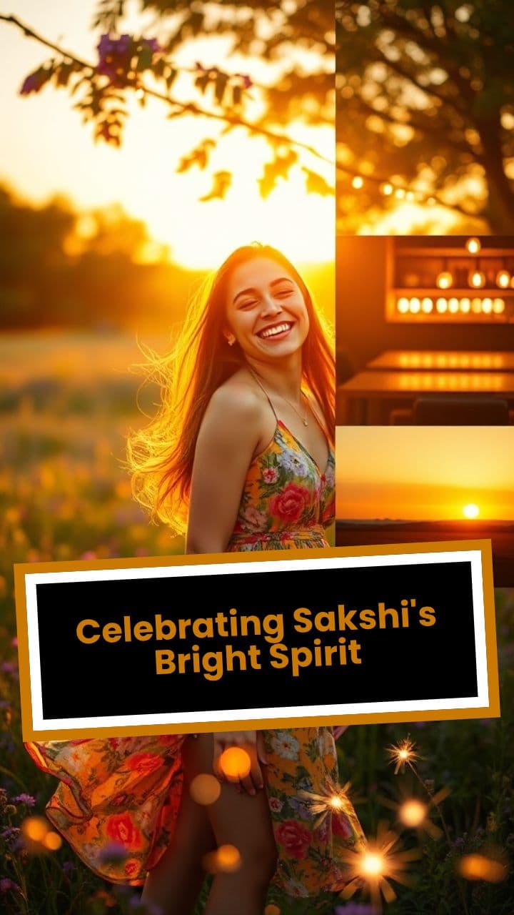 Celebrating Sakshi's Bright Spirit