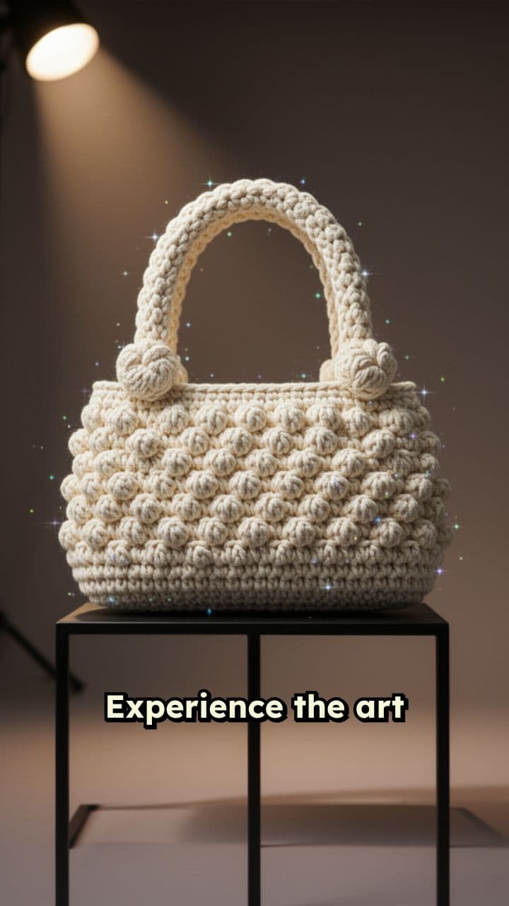 Handcrafted Elegance: Crochet Handbag Showcase