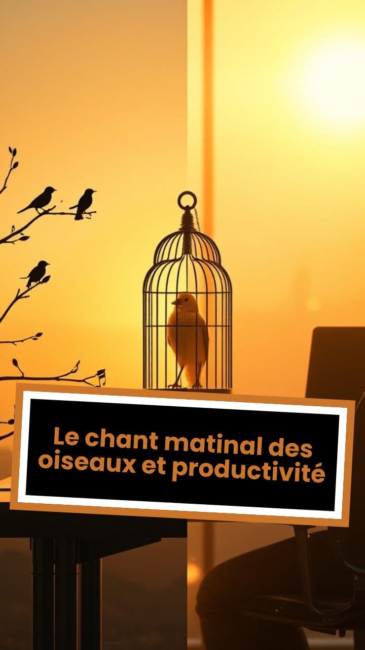 Le chant matinal des oiseaux et productivité