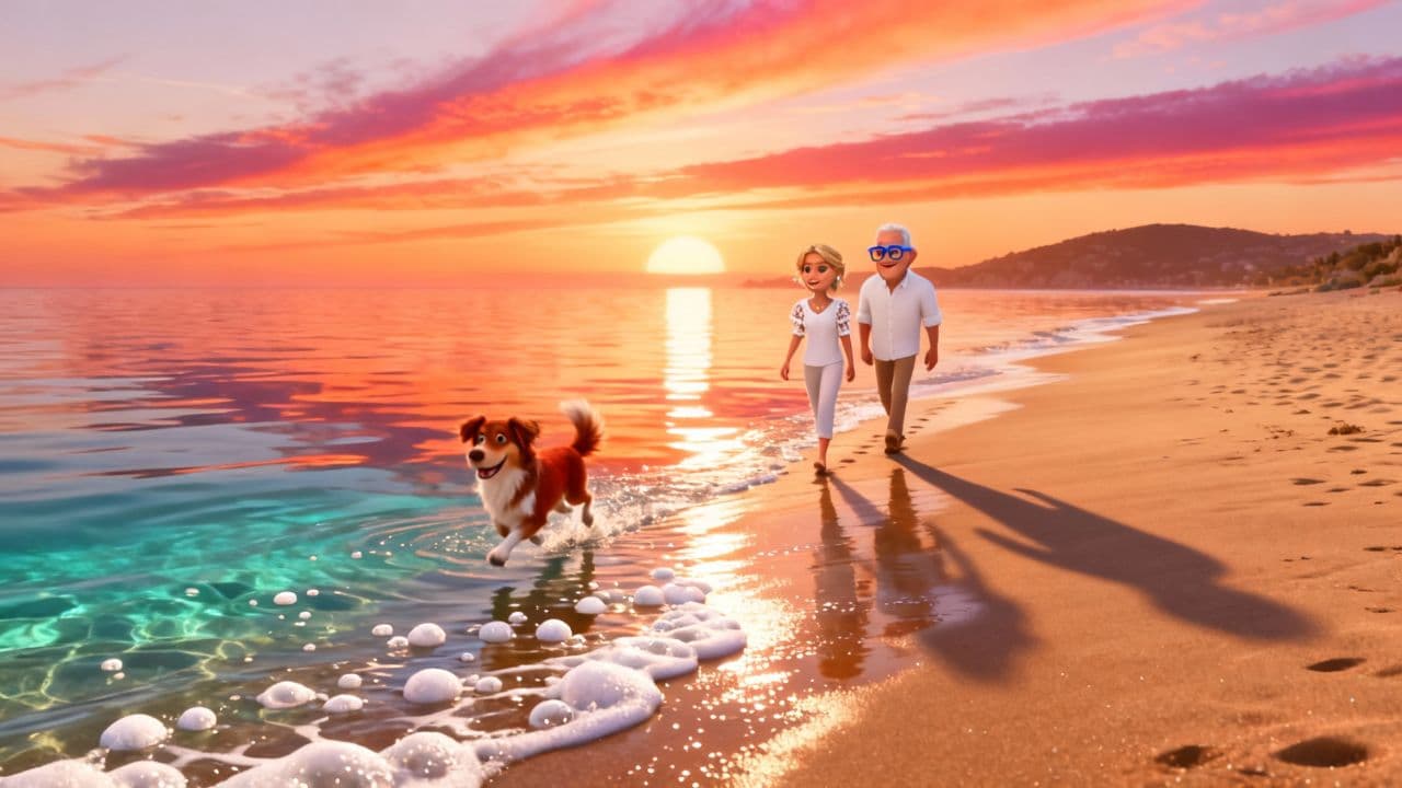  #7748 -A Golden Sunset in Le Lavandou