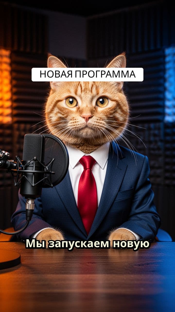 Кот-юрист на подкасте