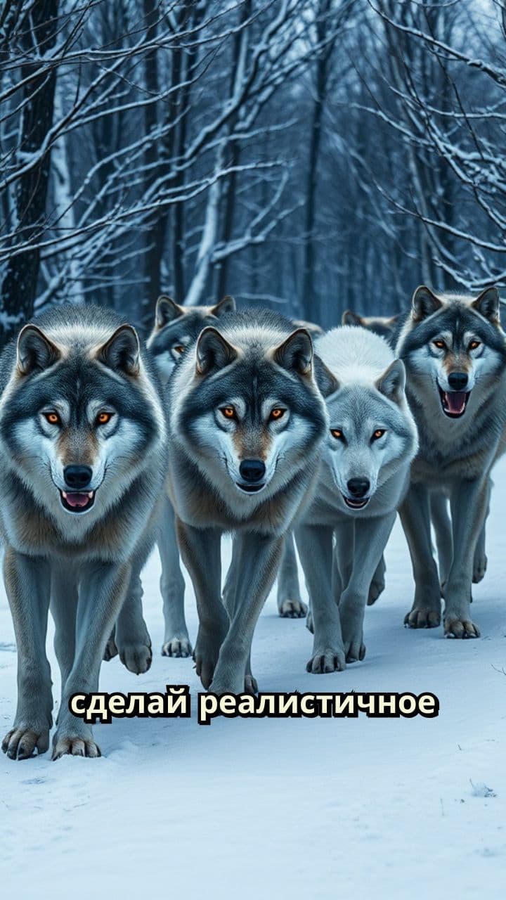 Волки в лесу: нападение на деревню