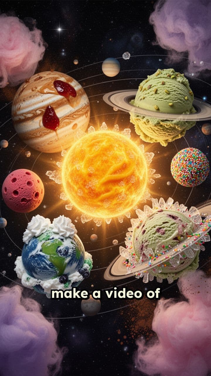Solar System Planets Become Ice Cream