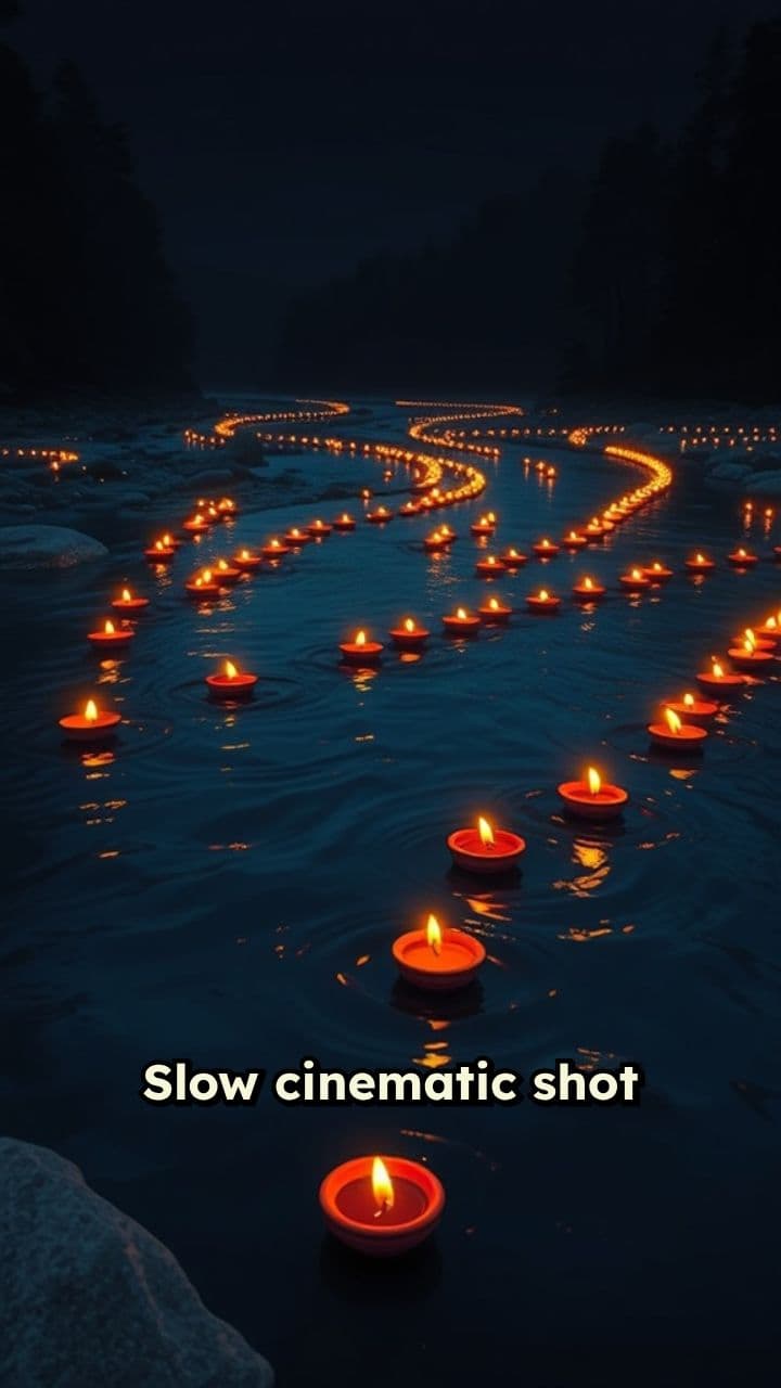 Floating Diyas on the Parvati River