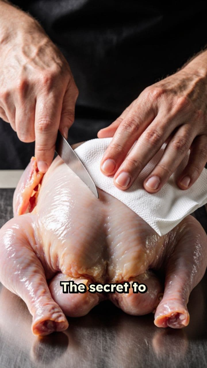 The Secret To Perfect Roast Chicken Revealed! A 15-second hyperrealistic, hyper-detailed 8K ultra-HD ASMR video of How To Make The Juiciest Roast Chicken Ever!