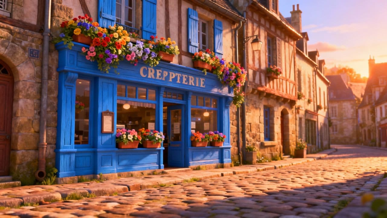  #7704-A Golden Afternoon in Auray