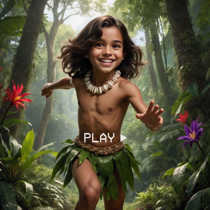 Tarzan Boy's Brave Rescue of Bunny