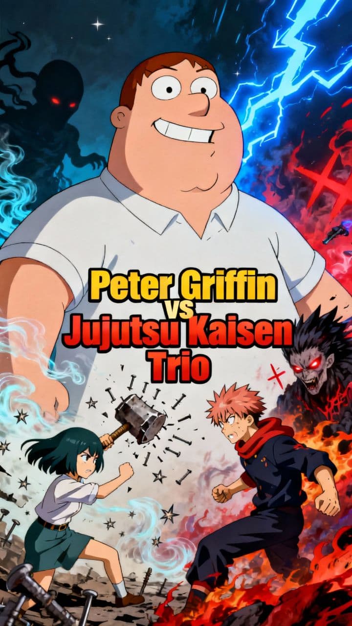 Peter Griffin vs Jujutsu Kaisen Trio