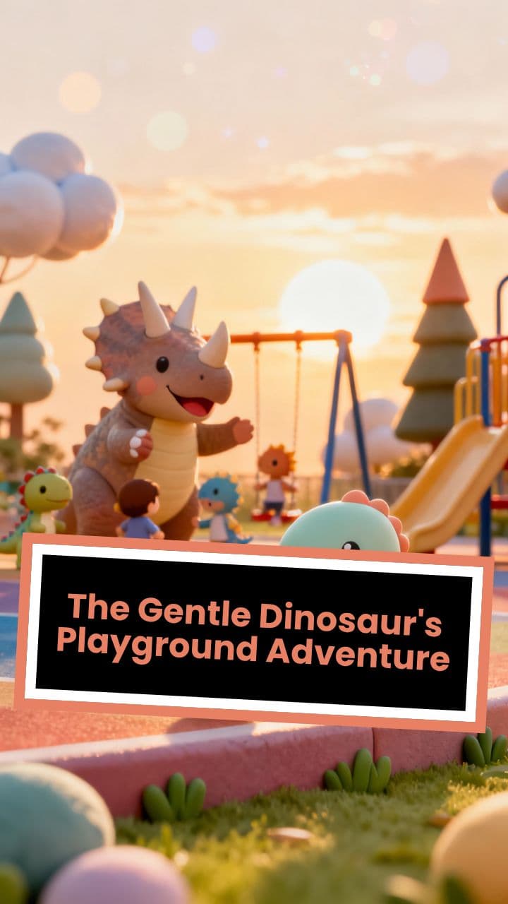 The Gentle Dinosaur's Playground Adventure