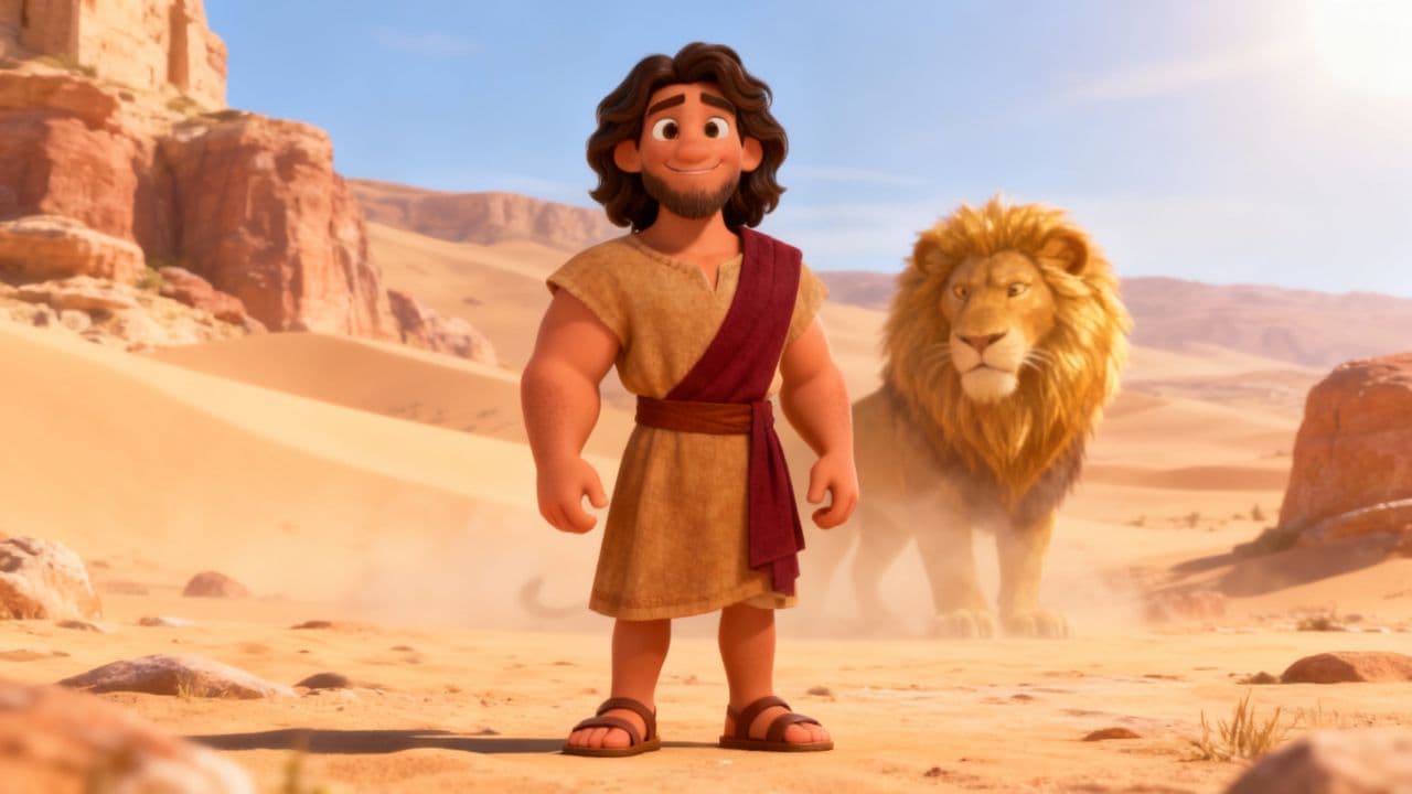 Samson e o Leão Corajoso