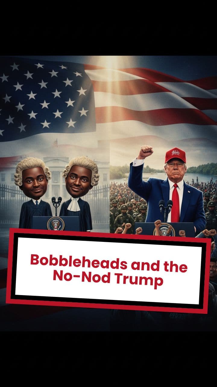 Bobbleheads and the No-Nod Trump
