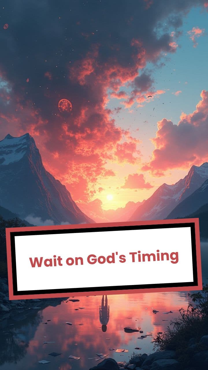 Wait on God's Timing