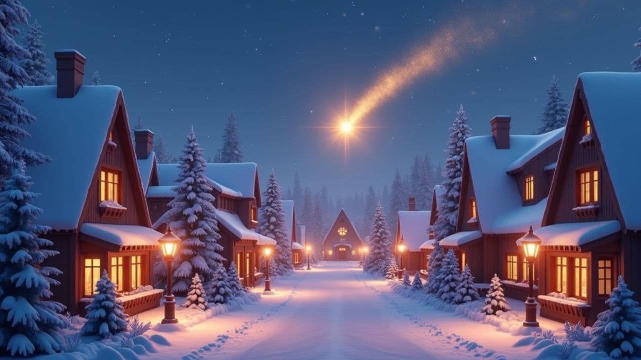 Magical Snowy Town
