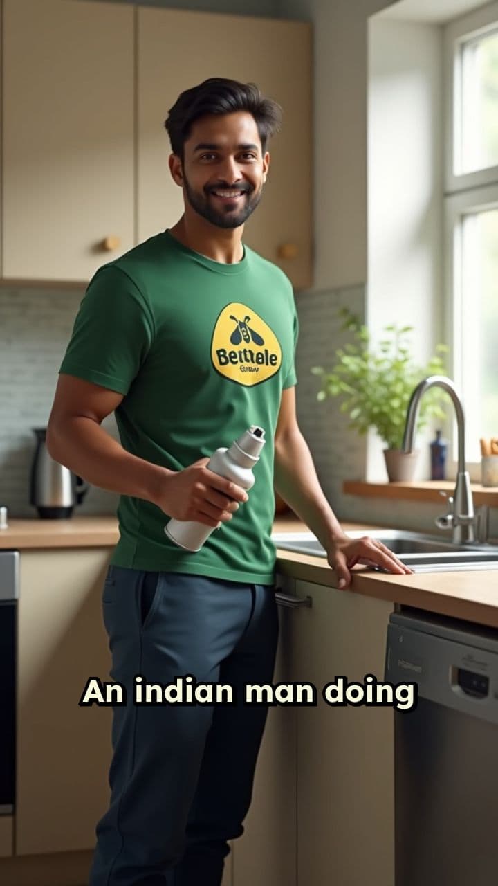 Indian Man Performing Safe Pest Control