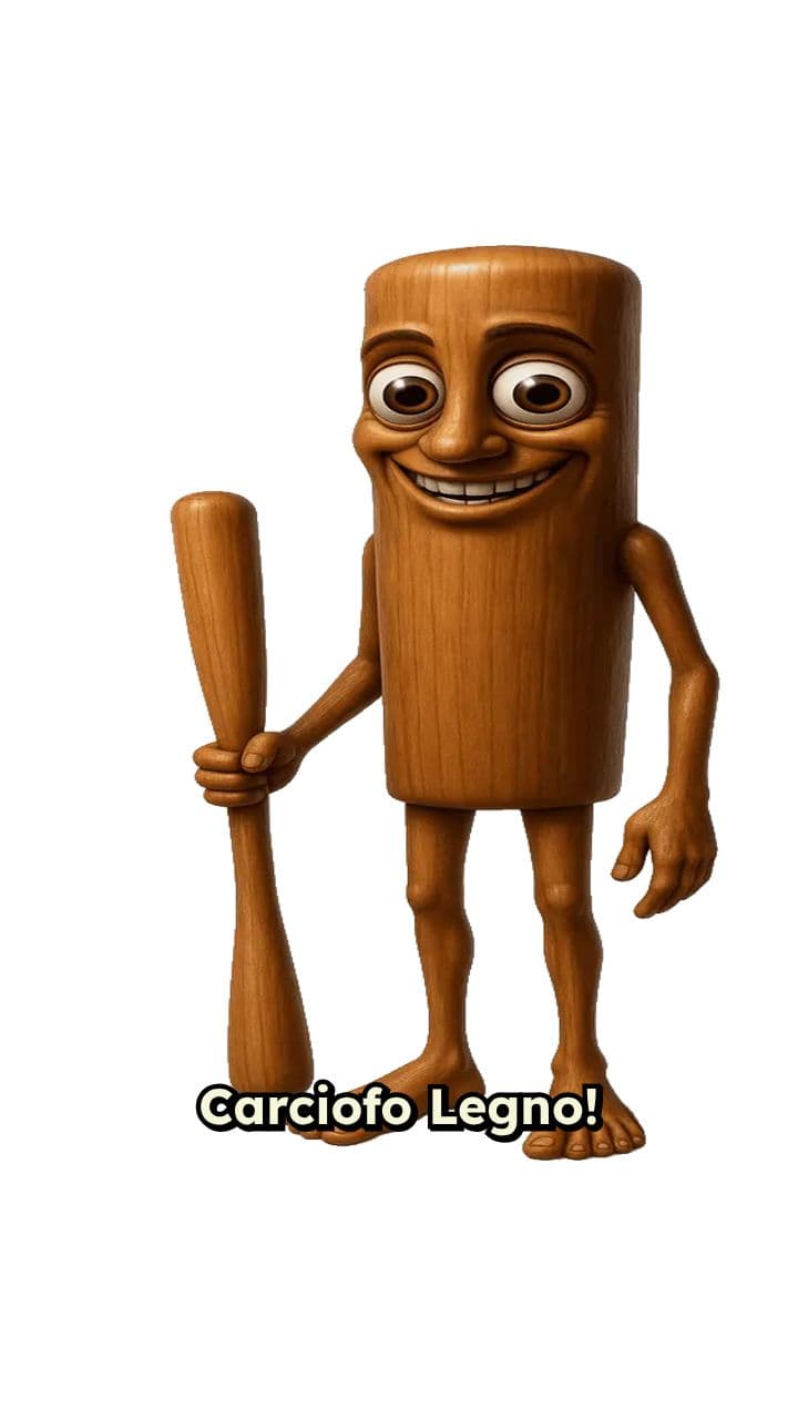 Arresto Pazzesco di Carciofo Legno