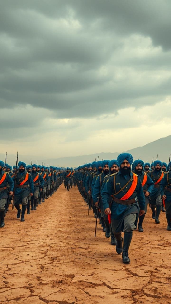 The Unyielding March of the Sikh Army