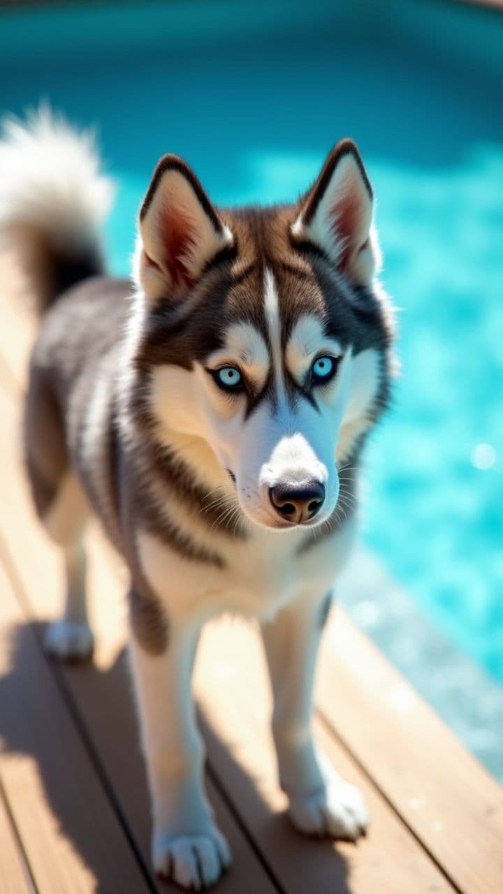 Gravity-Defying Husky