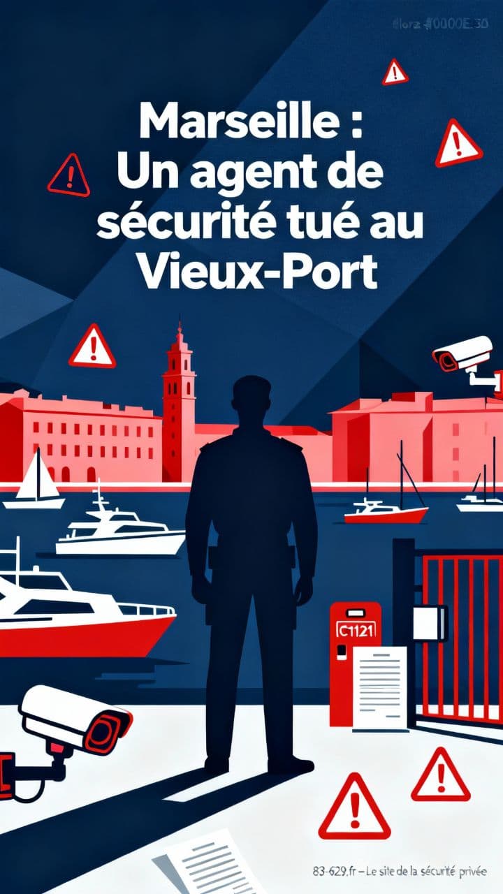 Marseille : Un agent de sécurité tué au Vieux-Port