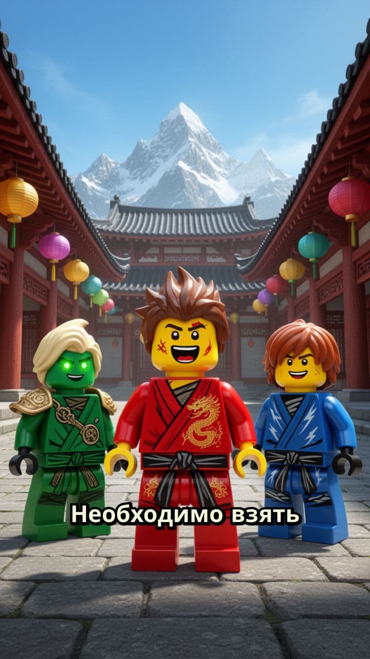 Поздравление Насте от героев Ниндзяго