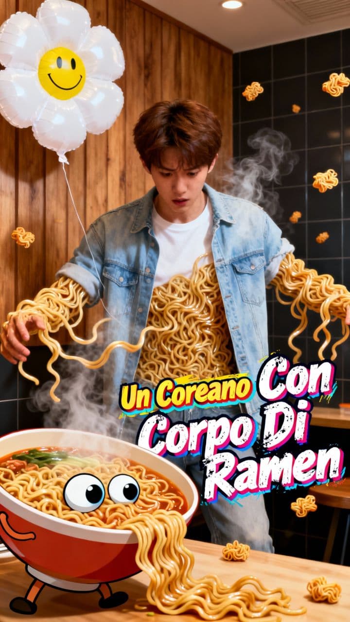 Un Coreano Con Corpo Di Ramen
